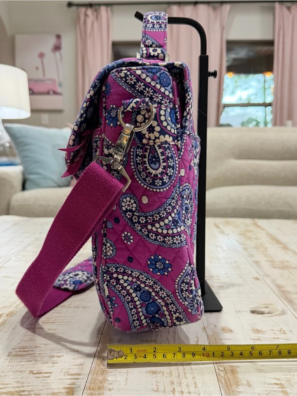 Vera Bradley Magenta Paisley Boysenberry Quilted Laptop vintage Retired